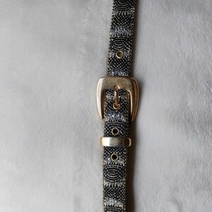 BLING METALLIC BELT  ELITE ACCESSORIES VINTAGE  🤔